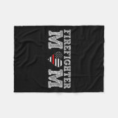 Couverture Polaire Firefighter Mom Fireman Gift Proud Firefighter Quo (Devant (Horizontal))