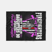 Couverture Polaire Firefighters Don't Brag - Proud Firefighter Daught (Devant (Horizontal))