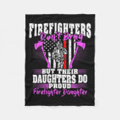Couverture Polaire Firefighters Don't Brag - Proud Firefighter Daught (Devant)