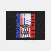 Couverture Polaire Fireman Evolution Fireman Gift Proud Firefighter Q (Devant (Horizontal))