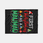 Couverture Polaire First Christmas As Mawmaw Family Matching New Mawm (Devant (Horizontal))