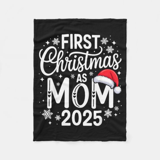 Couverture Polaire First Christmas As Mom 2025 Matching Family Holida (Devant)