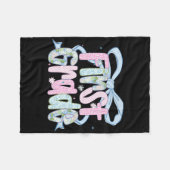 Couverture Polaire First Day Of First Grade Floral Bundle For Teacher (Devant (Horizontal))