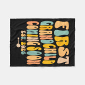 Couverture Polaire First Granhild Coming Soon 2026 Baby Announcement (Devant (Horizontal))