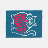 Couverture Polaire First Of All I'm A Delight Roaring Black Cat Funny (Devant (Horizontal))