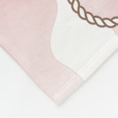 Couverture Polaire First Rodeo 1st Birthday Dusty Pink Photo Sign (Coin)