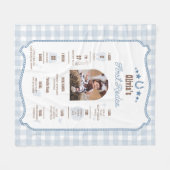 Couverture Polaire First Rodeo 1st Birthday Milestone Western Sign  (Devant (Horizontal))