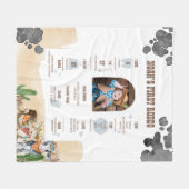 Couverture Polaire First Rodeo Wild West Photo Milestone  (Devant (Horizontal))