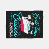 Couverture Polaire First Time Cruiser 2026 1st Cruise Vacation Family (Devant (Horizontal))