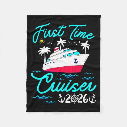Couverture Polaire First Time Cruiser 2026 1st Cruise Vacation Family (Devant)