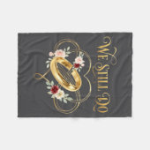 Couverture Polaire First Valentines Day Together Valentine Milestone  (Devant (Horizontal))