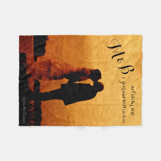 Couverture Polaire First year wedding anniversary keepsake (Devant (Horizontal))