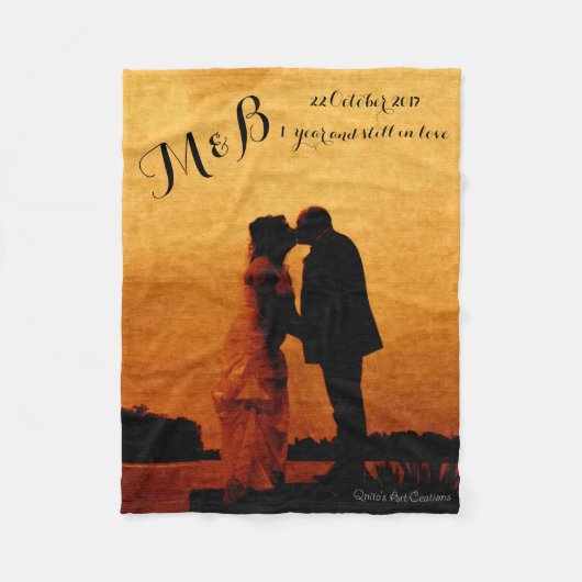 Couverture Polaire First year wedding anniversary keepsake (Devant)