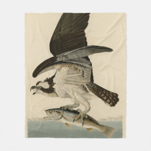 Couverture Polaire Fish Hawk, Osprey, d'Audubon's Birds of America
