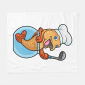 Couverture Polaire Fish in Glass as Cook with Soup spoon (Devant (Horizontal))