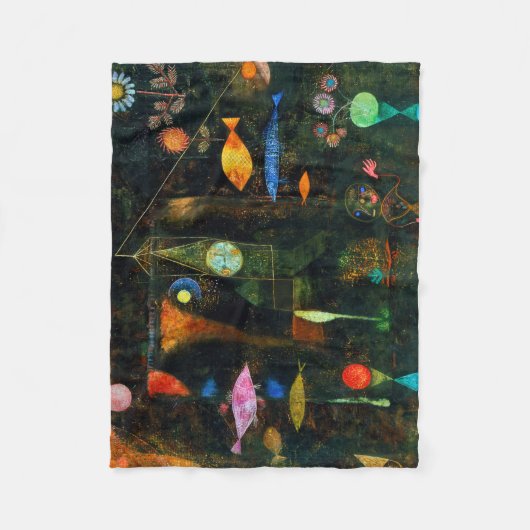 Couverture Polaire Fish Magic, Paul Klee (Devant)