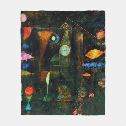 Couverture Polaire Fish Magic, Paul Klee (Devant)