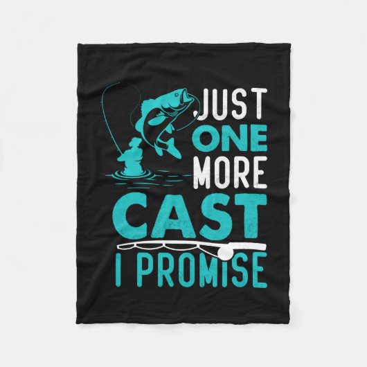 Couverture Polaire Fisher Cadeau Juste Un Poisson De Plus Je Promets (Devant)