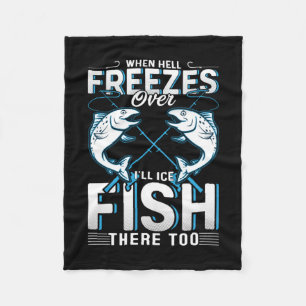 Couverture Polaire Fisher Don Je Vais Aussi Le Poisson De Glace Là-Ba