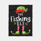 Couverture Polaire Fishing Christmas Elf Matching Pajama X-mas Party  (Devant)