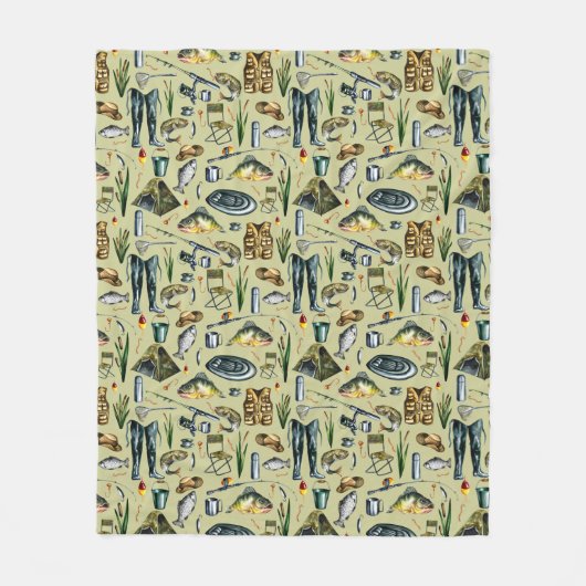 Couverture Polaire Fishing Sports Equipment Fish Waders Pattern (Devant)