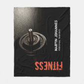 Couverture Polaire Fitness Personal Trainer Bodybuilding Modern Sharp (Devant)