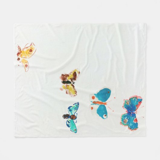 Couverture Polaire Five Butterflies (Devant (Horizontal))