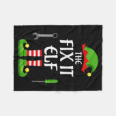 Couverture Polaire Fix It Elf Family Matching Group Christmas  (Devant (Horizontal))