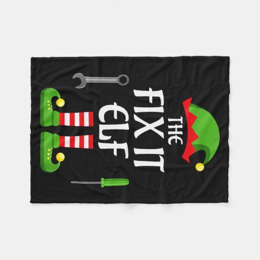 Couverture Polaire Fix It Elf Family Matching Group Christmas  (Devant (Horizontal))