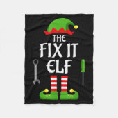 Couverture Polaire Fix It Elf Family Matching Group Christmas  (Devant)