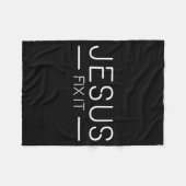 Couverture Polaire Fix It Jesus Funny Christian Fashion (Devant (Horizontal))