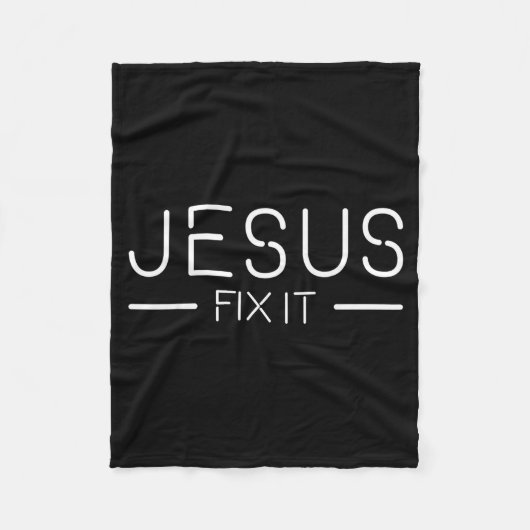 Couverture Polaire Fix It Jesus Funny Christian Fashion (Devant)