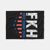 Couverture Polaire Fkh Trump 2024 Foxtrot Kilo Hotel Funny (Devant (Horizontal))