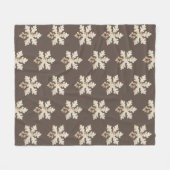 Couverture Polaire Flacon de neige de Birchwood d'hiver rustique brun (Devant (Horizontal))