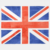 Couverture Polaire Flag de Grunge (Devant (Horizontal))