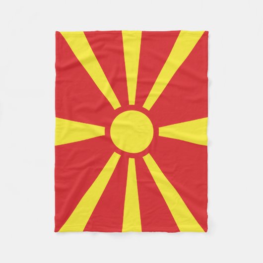 Couverture Polaire Flag de Macedonia (Devant)