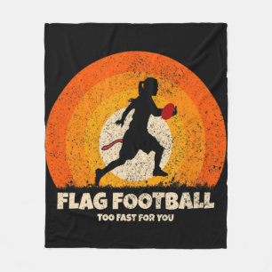 Couverture Polaire Flag Football Girls Women Fast pour vous sur le pi