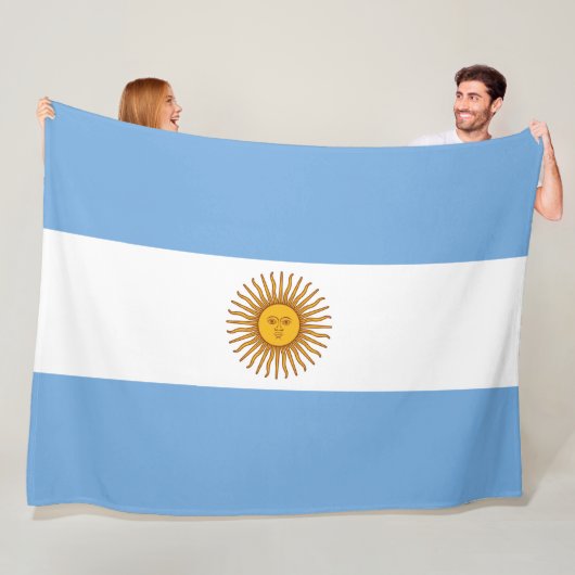 Couverture Polaire Flag of Argentina (En situation)