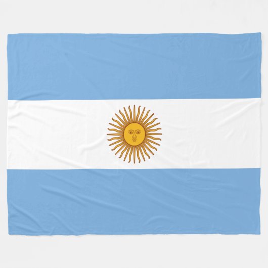 Couverture Polaire Flag of Argentina (Devant (Horizontal))