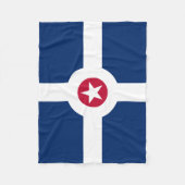Couverture Polaire Flag of Indianapolis, Indiana Fleece Blanket (Devant)