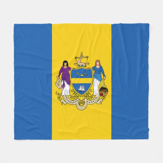 Couverture Polaire Flag of Philadelphia, Pennsylvania (Devant (Horizontal))