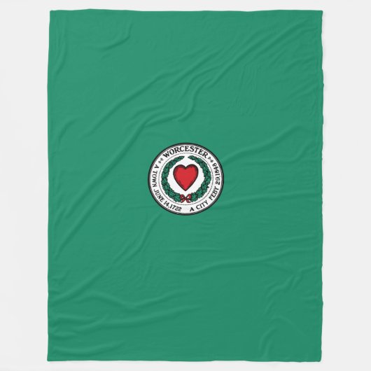 Couverture Polaire Flag of Worcester, Massachusetts Fleece Blanket (Devant)