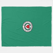 Couverture Polaire Flag of Worcester, Massachusetts Fleece Blanket (Devant (Horizontal))