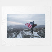 COUVERTURE POLAIRE FLAG USA (Devant (Horizontal))