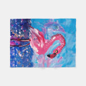 Couverture Polaire Flamant rose (Devant (Horizontal))