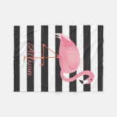 Couverture Polaire Flamant rose (Devant (Horizontal))