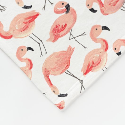 Couverture Polaire Flamant rose (Coin)