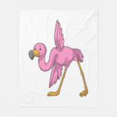 Couverture Polaire Flamant rose à Yoga Exercice d'étirement (Devant)