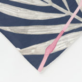 Couverture Polaire Flamant rose Aquarelle : Pink Tropical Elegance. (Coin)