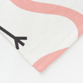 Couverture Polaire Flamant rose avec motif sans soudure couronne. (Coin)